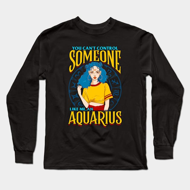 An Aquarius Girl Long Sleeve T-Shirt by AngelFlame